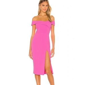 NBD Stacey Off the shoulder dress. NWT